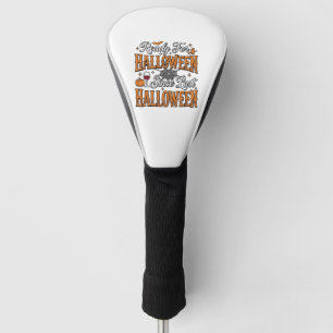 Bereit für Halloween Vintage Gravur Shirt Design Golf Headcover