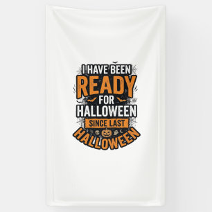Bereit für Halloween Vintage Gruseliges Shirt-Desi Banner