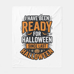 Bereit für Halloween Vintage Gruseliges Shirt-Desi Fleecedecke