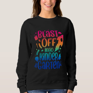 Bereit für Kindergarten Gefärbte Krawatte hautnah Sweatshirt