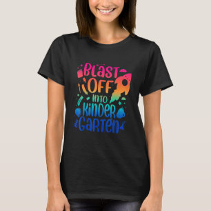 Bereit für Kindergarten Gefärbte Krawatte hautnah T-Shirt