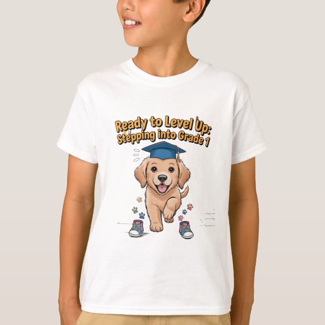 Bereit für Level Up T-Shirt (Vorderseite)