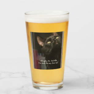 Bereit für mein Nah-Up Black Cat Glass Glas