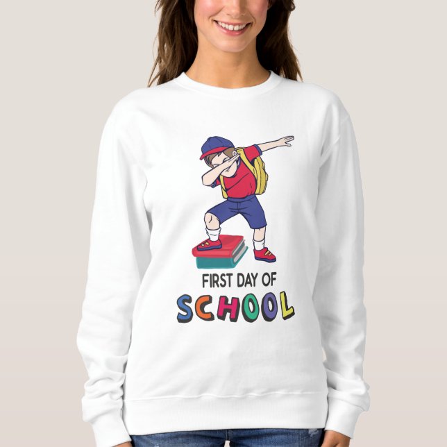 Bereit für Online-Schulen Sweatshirt (Vorderseite)