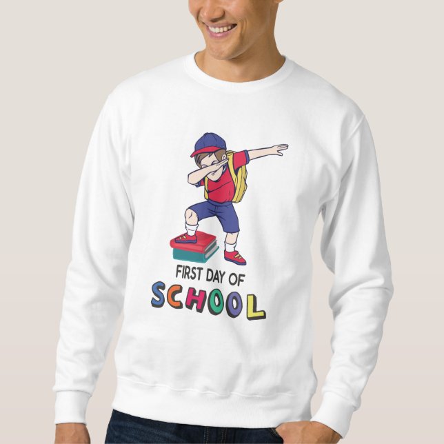 Bereit für Online-Schulen Sweatshirt (Vorderseite)