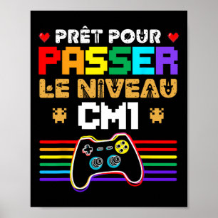 Bereit für P-Level Cm1 Gamer Ck Zurück zur Schule Poster