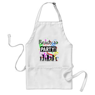 Bereit für Party Schürze