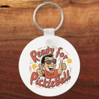 Bereit für Pickleball-Cartoon Thumbs Up Typ