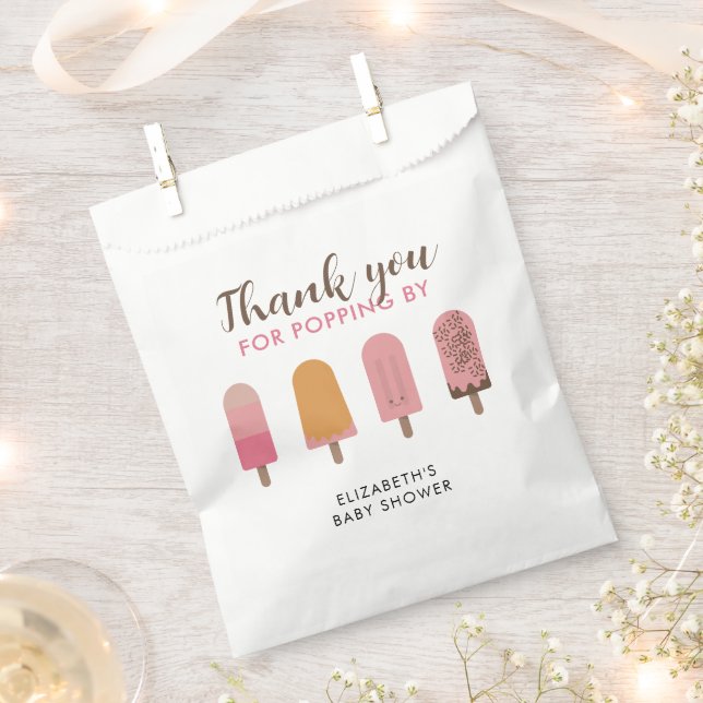 Bereit für Pop Baby Dusche Vielen Dank Geschenktütchen (Ausgeschnitten)