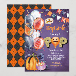Bereit für Pop Halloween-Babydusche geschlechtsneu Einladung