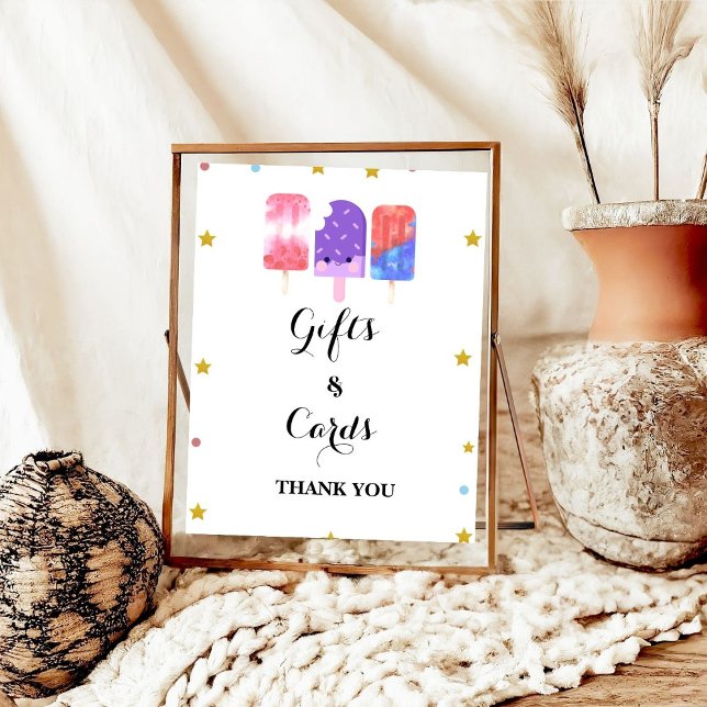 Bereit für Pop Popsicle Baby Duschgeschenk & Card Poster (Von Creator hochgeladen)