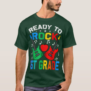 Bereit für Rock 1. Klasse zurück zur Schulgitarre T-Shirt