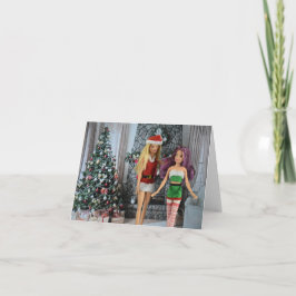 Bereit für Weihnachten. Weihnachtskarte Karte