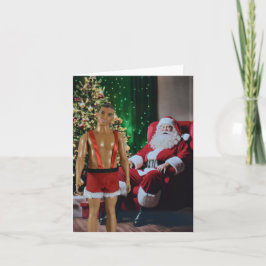 Bereit für Weihnachten. Weihnachtskarte Karte