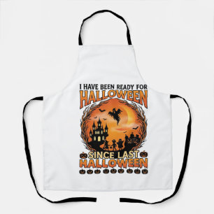 Bereit Halloween Seit Letztes Verlassenes Schloss Schürze