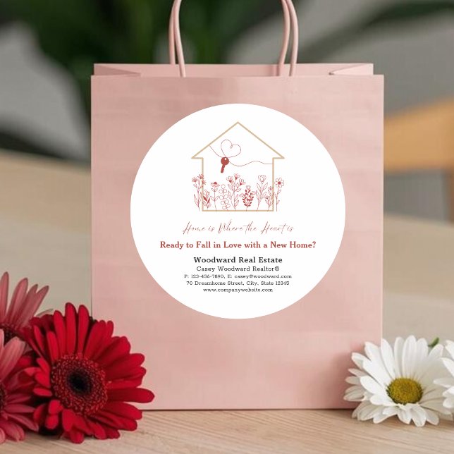 Bereit in Liebe mit einer neuen Zuhause? | Real An Runder Aufkleber (Von Creator hochgeladen)