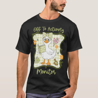 Bereit, Lehrer lustig am Testtag aktiv zu überwach T-Shirt