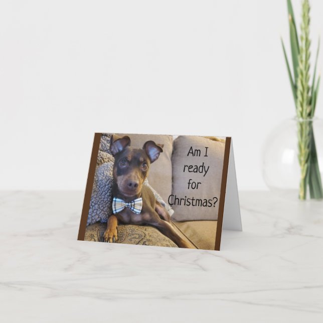 BEREIT MIT/ MEINE KLEINE KRAWATTE, *NUR WEIHNACHTS KARTE (Vorderseite)