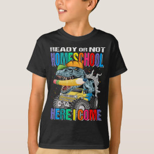 Bereit oder nicht zu Hause Ich komme hier Monster T-Shirt