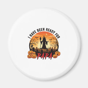 Bereit Papa Halloween Hexe Kürbisse Grab Magnet