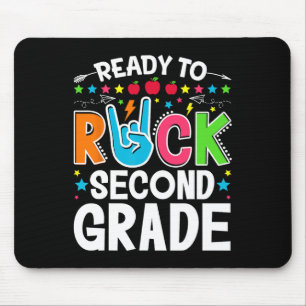 Bereit, Second Grade zu rocken, lustiger erster Ta Mousepad