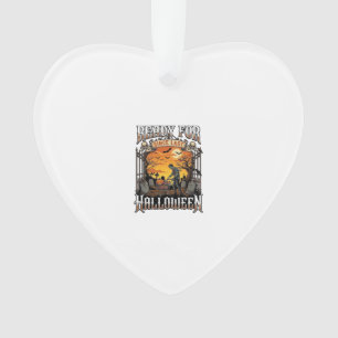 Bereit seit letztem Halloween Zombie-Einkaufswagen Ornament