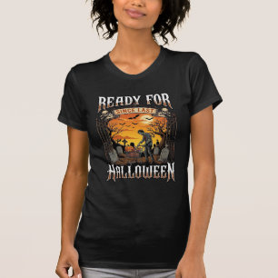 Bereit seit letztem Halloween Zombie-Einkaufswagen T-Shirt