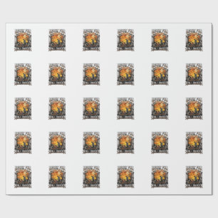 Bereit seit letzter Halloween Zombie-Einkaufswagen Geschenkpapier
