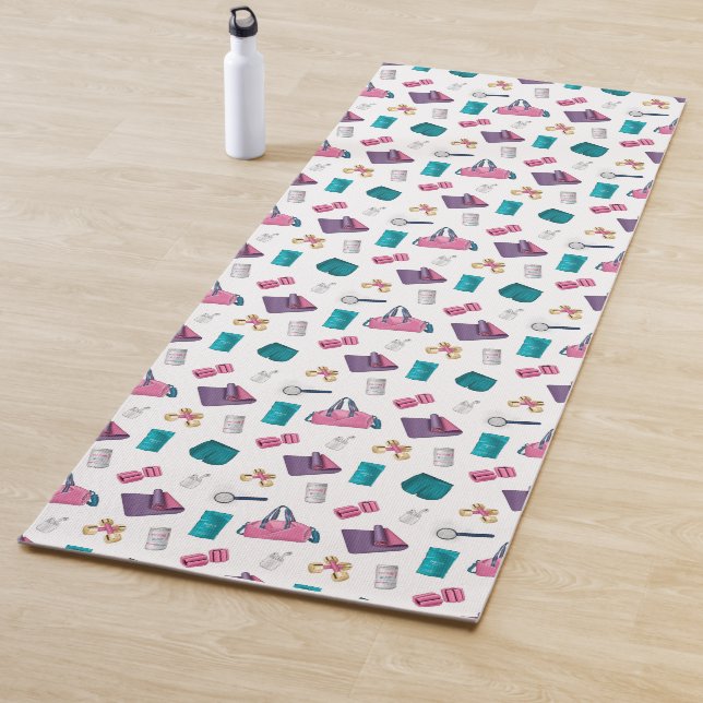 Bereit, Set, glühen Yogamatte (Beispiel)