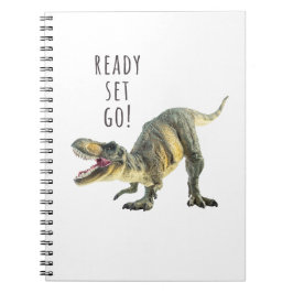 Bereit, Set, Go - Dinosaur Travel Journal Notizblock