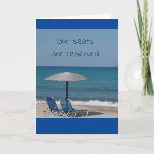 **BEREIT, "SIE" UND DEN TAG AM STRAND ZU GENIESSEN KARTE