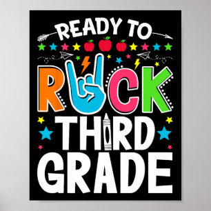 Bereit, Third Grade Rock zu machen Lustiger erster Poster