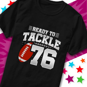 Bereit, um 76 Fußball Party 76. Geburtstag T-Shirt