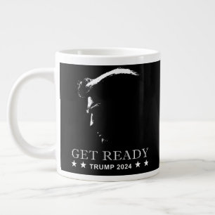 Bereit: USA Donald Trump 2024 Kaffee-Tasse Jumbo-Tasse