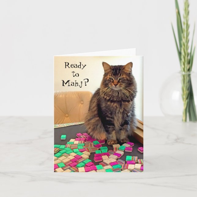 Bereit zu Mahj? Mitteilungskarte (Vorderseite)