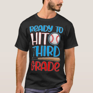 Bereit zum 3. Baseball-Rennen zurück zur Schule 20 T-Shirt