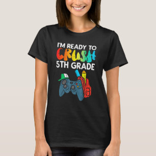 Bereit zum Absturz des 5. Grades des 5. Videospiel T-Shirt