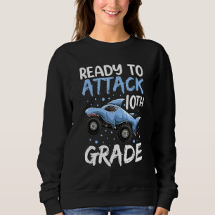 Bereit zum Angriff auf das Apparel-Hai-Monster der Sweatshirt