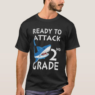 Bereit zum Angriff auf den zweiten Grad Meme Shark T-Shirt