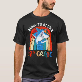 Bereit Zum Angriff Zwölfte 12. Klasse Lehrer Zurüc T-Shirt