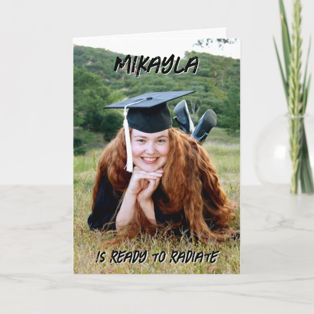 Bereit zum Ausstrahlen von Abschluss Einladung (Vorderseite)