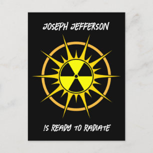 Bereit zum Ausstrahlen von Abschluss Einladungspostkarte