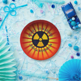 Bereit zum Ausstrahlen von Abschluss Pappteller