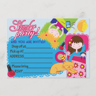 Bereit zum Besetzen Schlummermädchen Schläferchen  Einladung