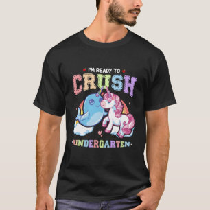 Bereit zum Crush Kindergarten Narwhal Unicorn Zurü T-Shirt