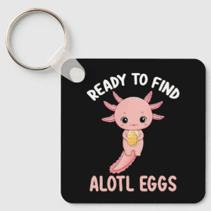 Bereit zum Finden der Alotl Eier Ostern Axolotl Schlüsselanhänger