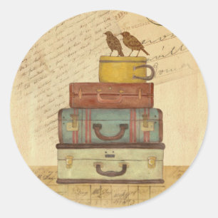 Bereit zum Fliegen Vogelschutzaufkleber Runder Aufkleber