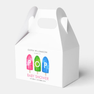 Bereit zum Knallen bunte Popsicle-Baby-Party Geschenkschachtel