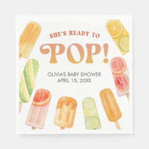 Bereit zum Knallen Eispickel-Baby-Party-Papiernapk Serviette