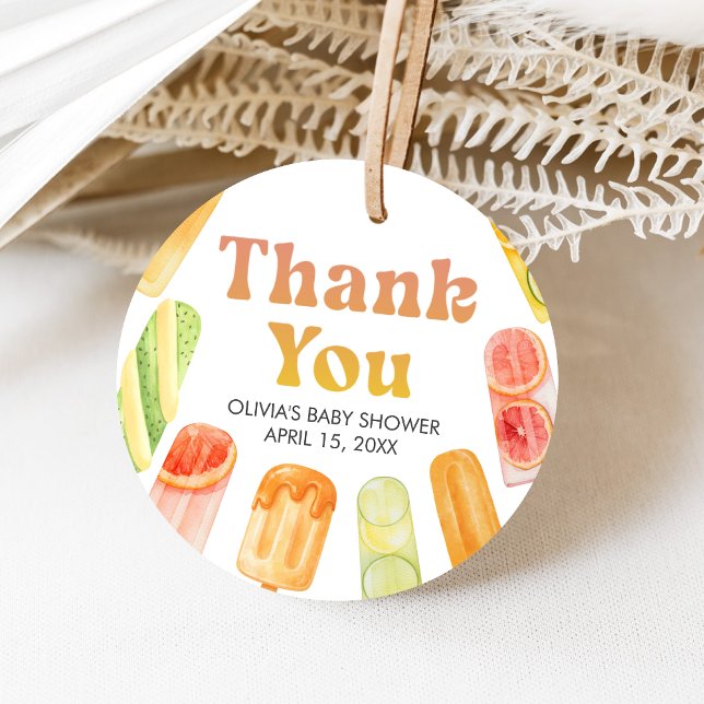 Bereit zum Knallen Popsicle-Baby-Party Geschenkanhänger (Popsicle Summer Baby Shower Favor Tags)